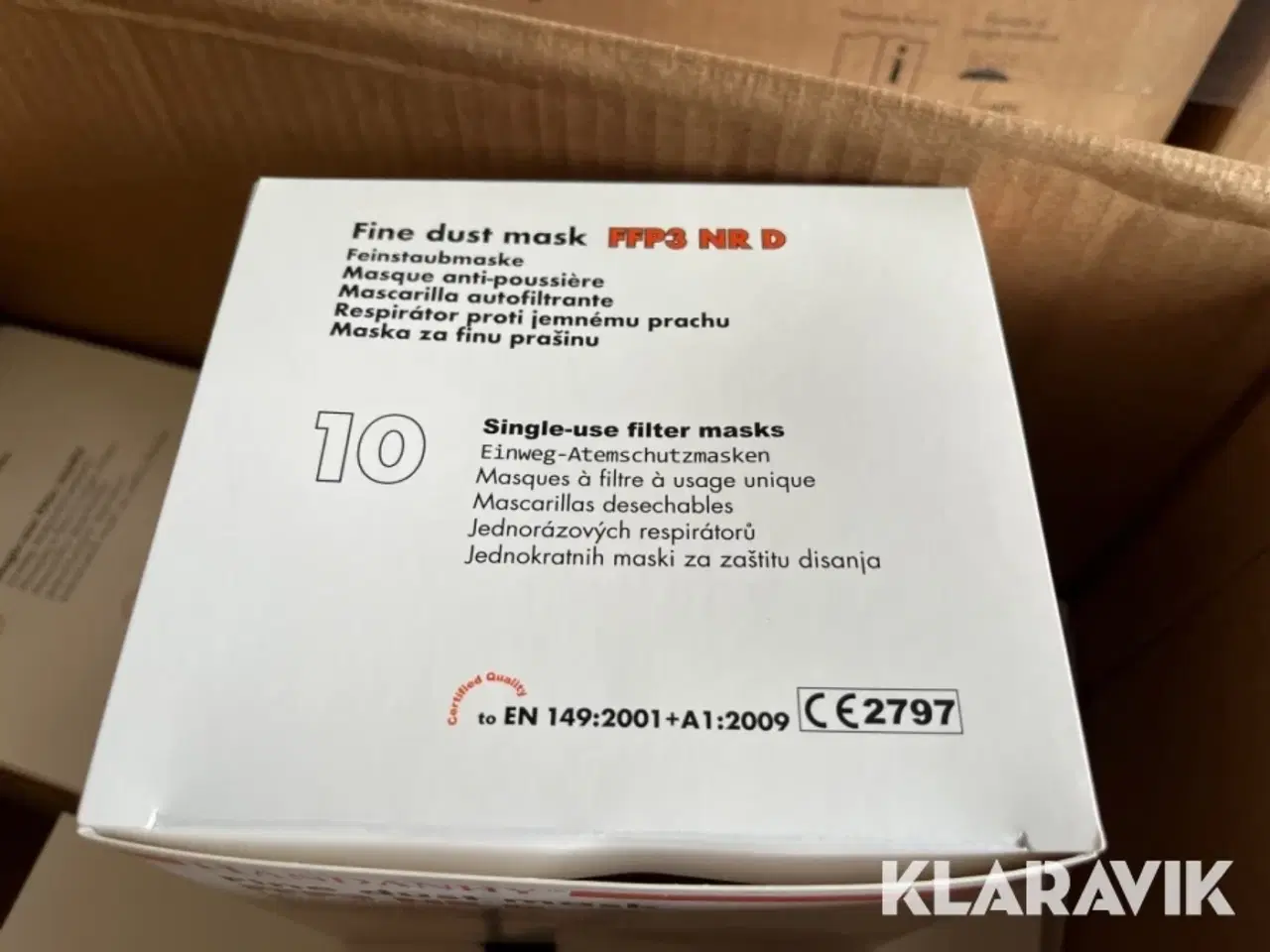 Billede 4 - Støv masker Handanhy FFP3 NR D 3 kasser af 12 æsker