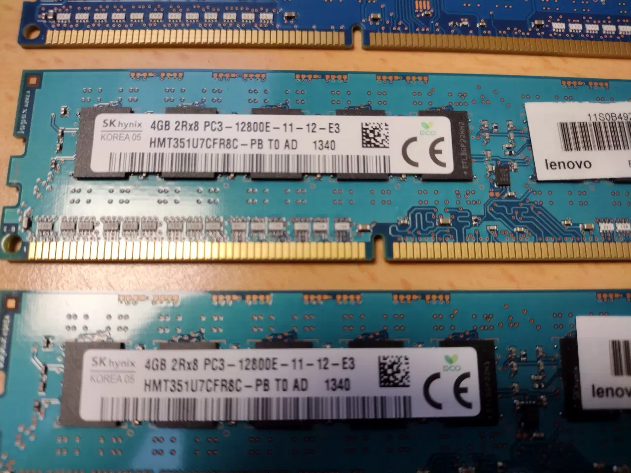 Billede 3 - SDRAM - PC, DDR3, 16GB, 4x4gb, 240 pin