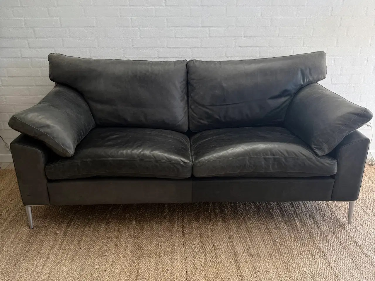 Billede 1 - Sofa i læder af høj kvalitet (anilin læder)