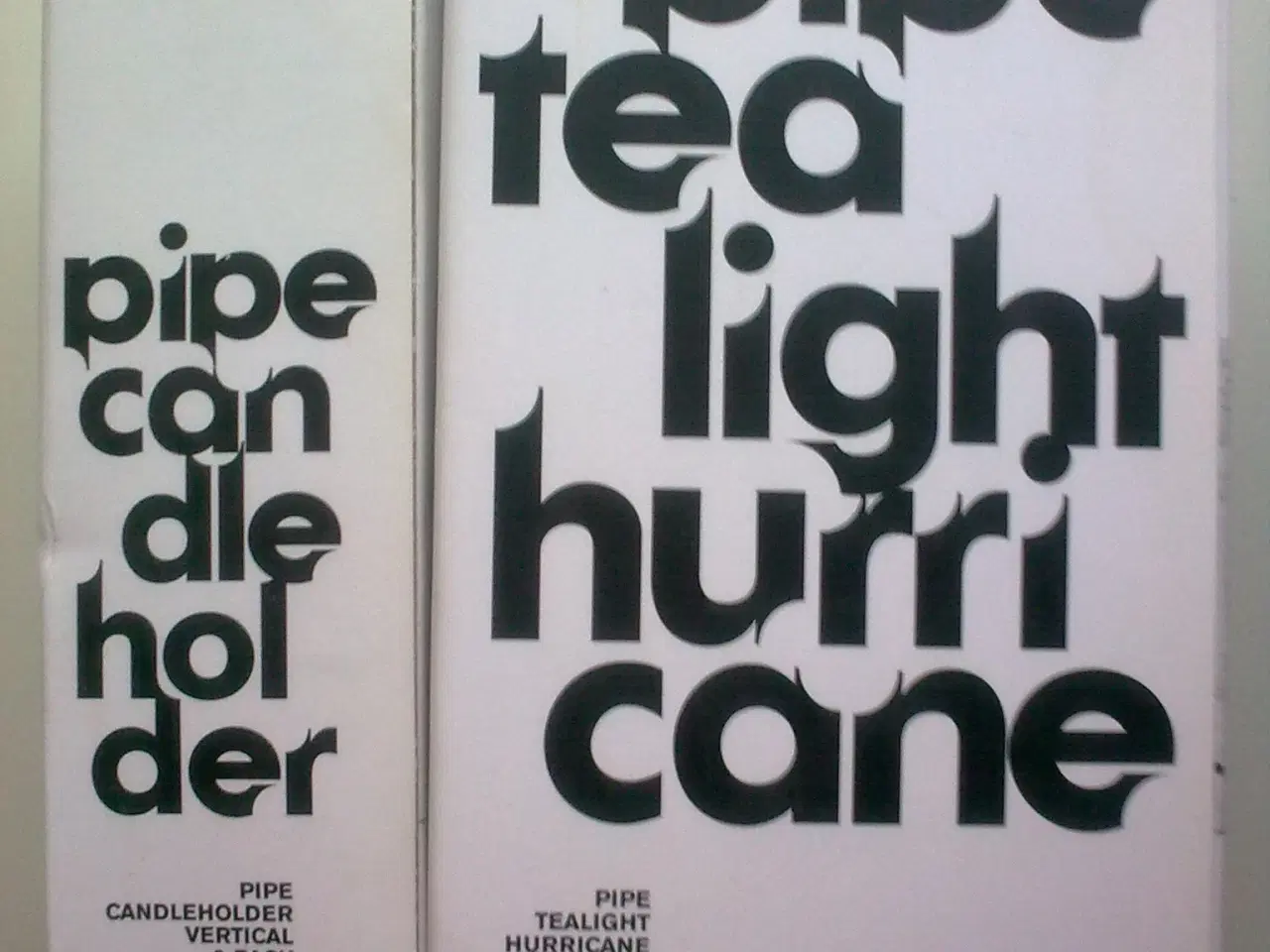 Billede 2 - Støbejern søm MENU lysestage natur træstamme DIY