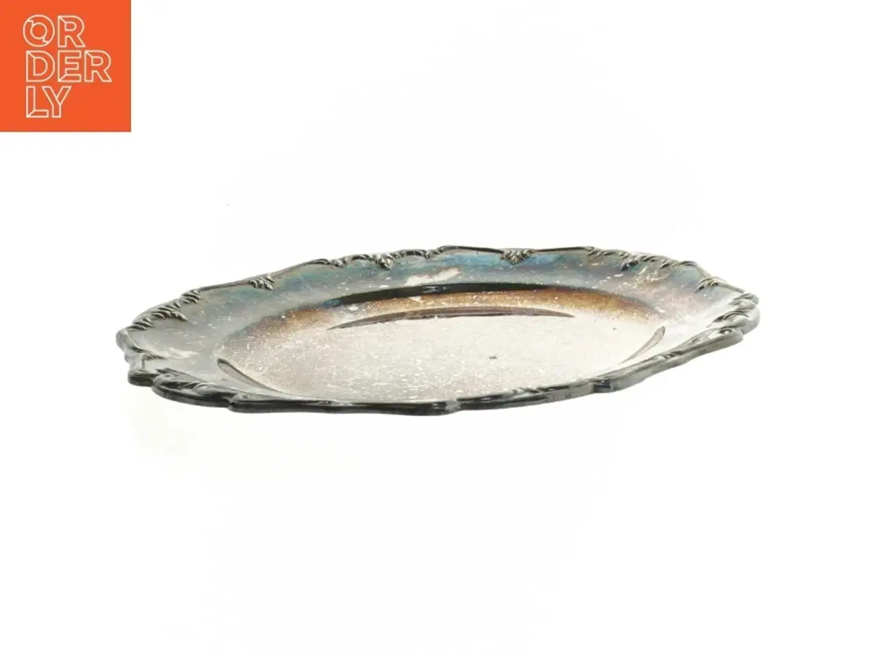 Billede 2 - Antikt plwt sølv (str. Ø 25 cm)