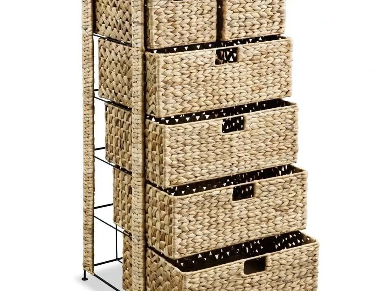 Billede 2 - Opbevaringsenhed med 6 kurve 47 x 37 x 100 cm vandhyacint