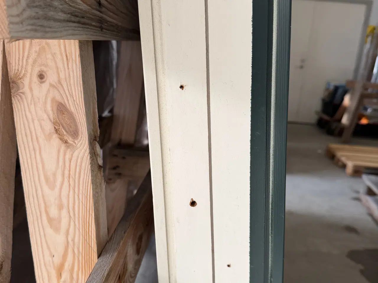 Billede 4 - Grøn & hvid Bøjsø hoveddør m. 1 glas  