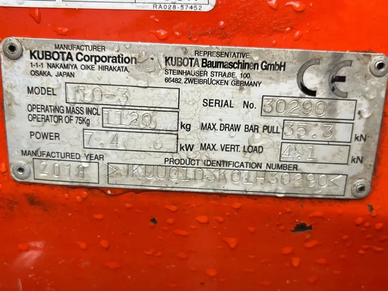 Billede 14 - Kubota U10-3 Side Lever med udskudsarm