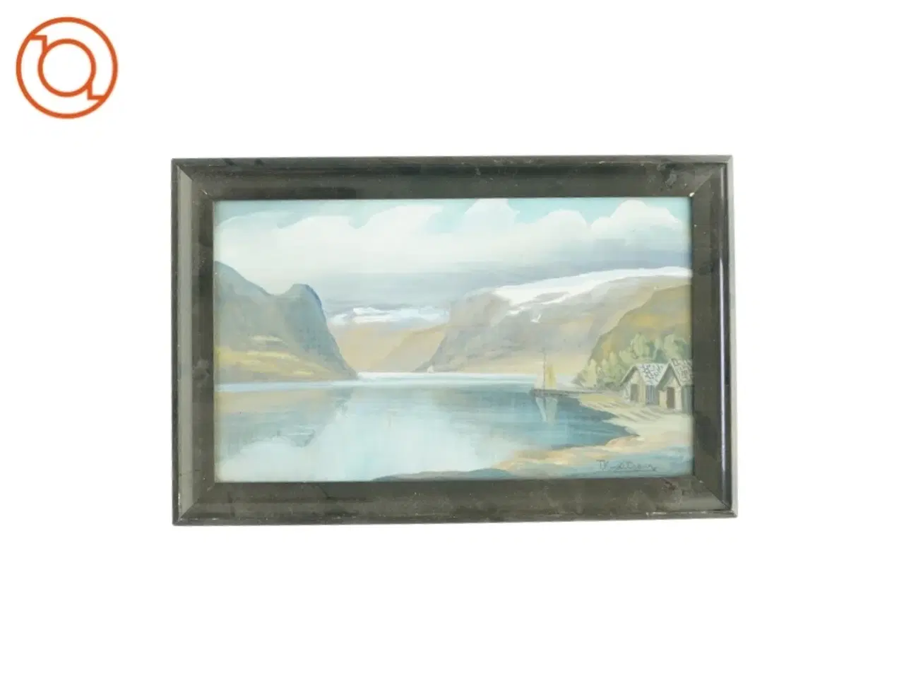 Billede 1 - Billede i sort ramme (51x33cm)