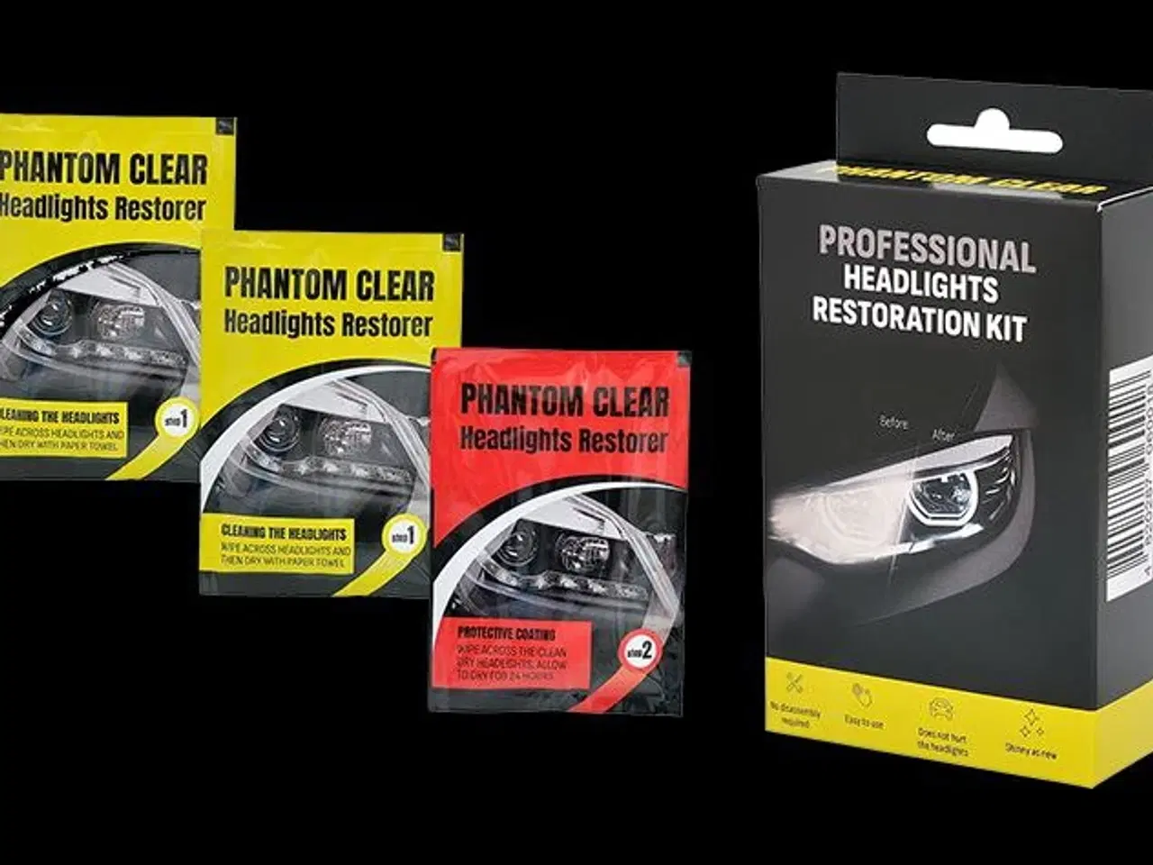 Billede 2 - Rengøringsmiddel til lygter på 10 minutter.