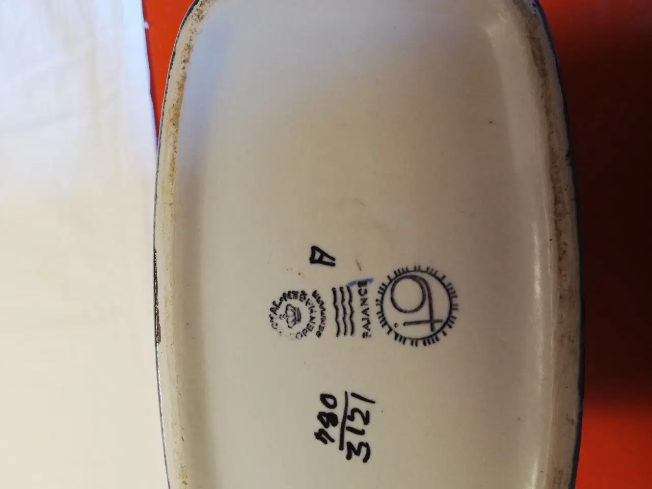 Billede 2 - Kongelig fajance vase nr. 780/3121