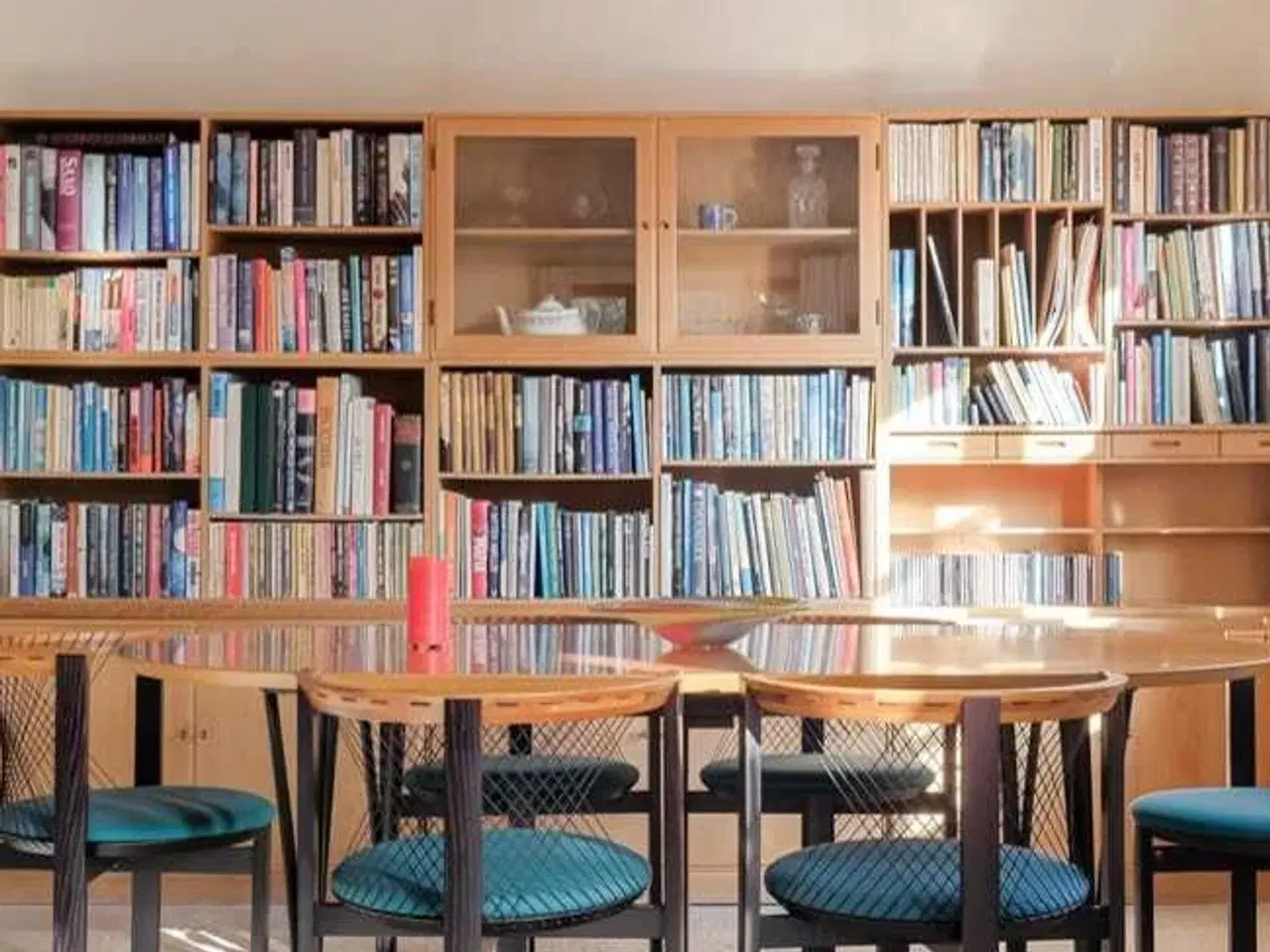 Billede 1 - Egetræsreol i moduler