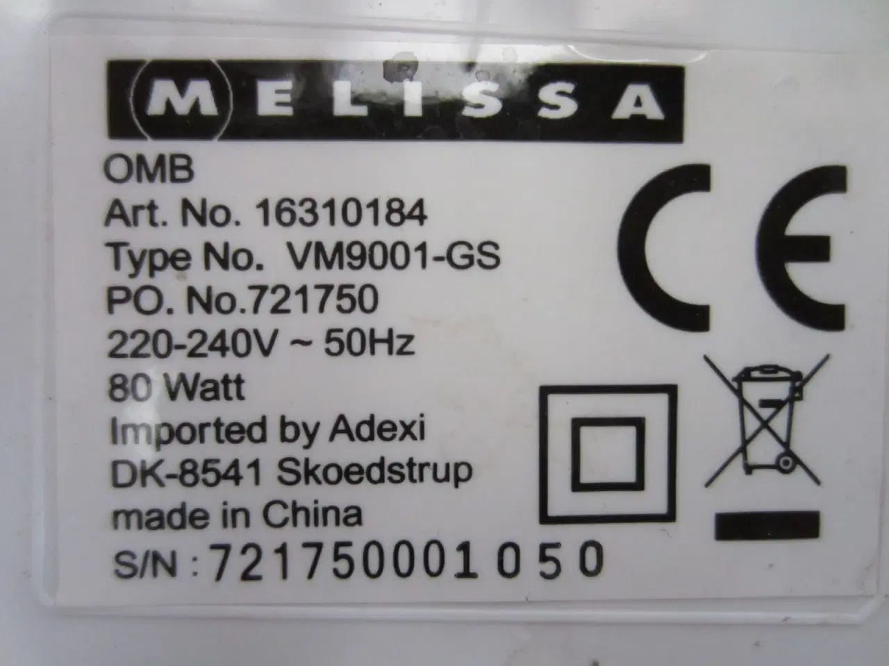 Billede 3 - Melissa VM9001-GS grøntsagssnitter med 3