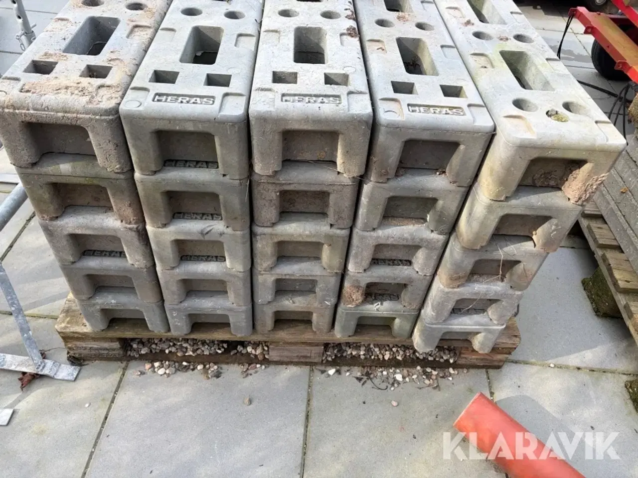 Billede 6 - Heras betonfod 51 styk. Heras