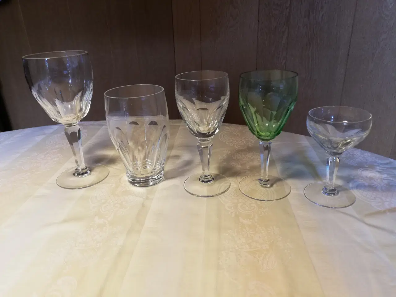 Billede 3 - Windsor glas med facetslibninger fra Kastrup 