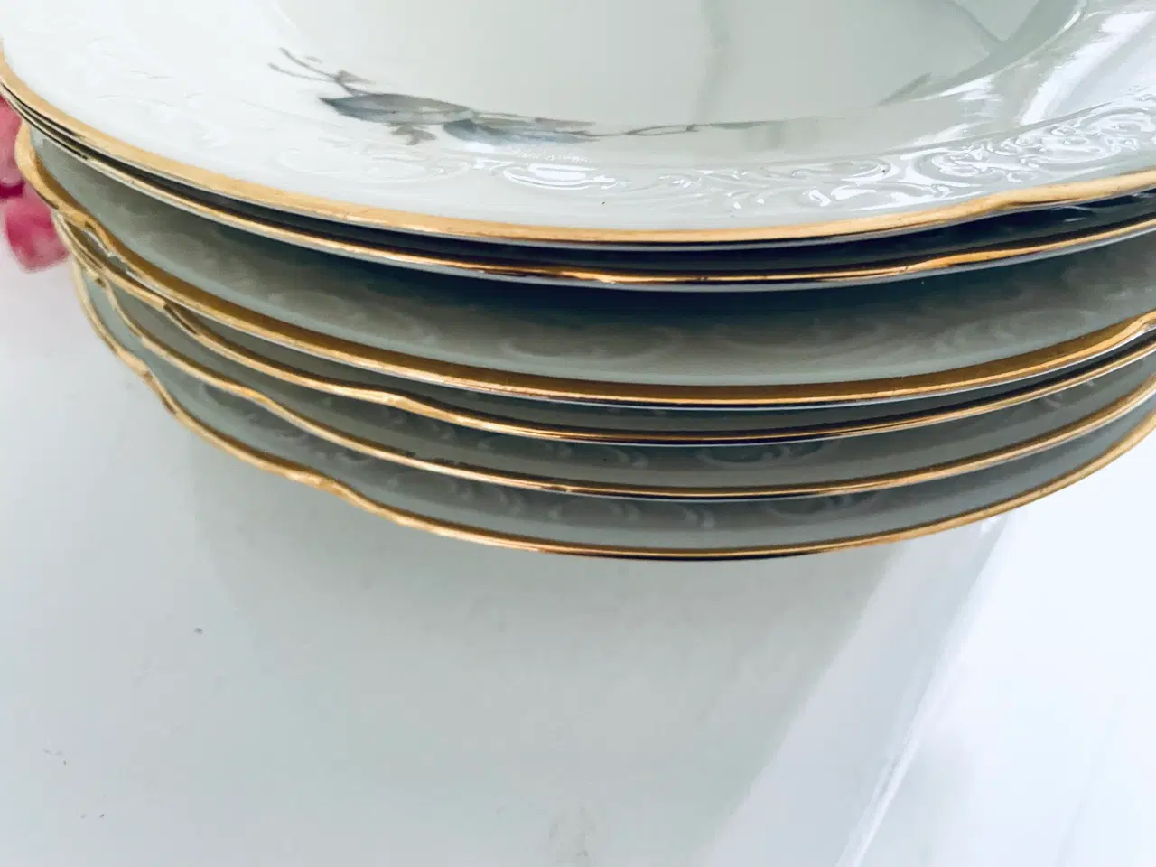 Billede 14 - Vintage dybe tallerkner 6 stk med patina