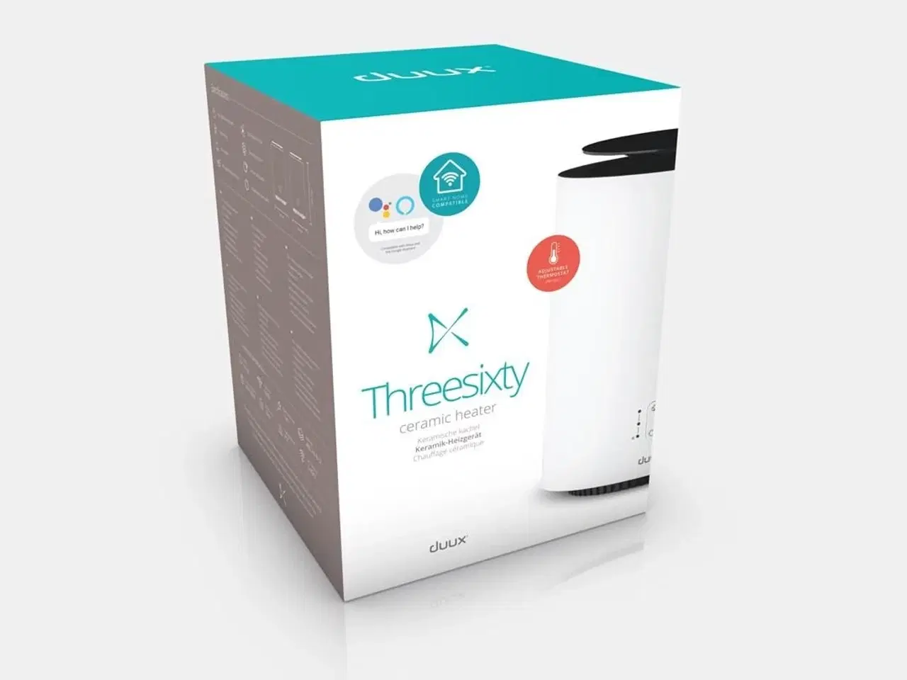 Billede 10 - Varmeblæser med ventilator – Duux Threesixty Smart Gen2, 1.800 W, hvid (op til 30 m²)