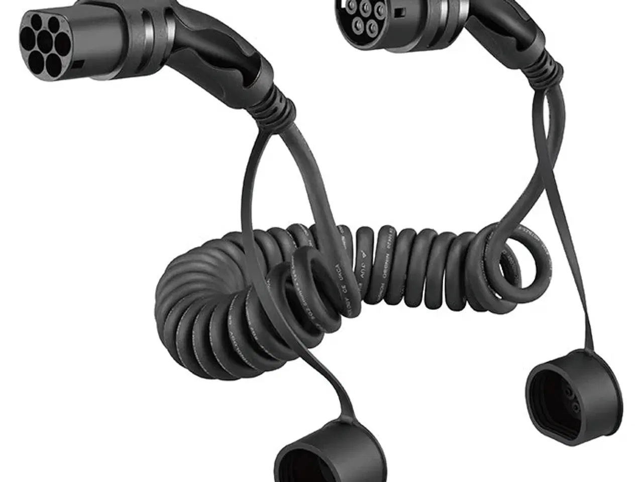 Billede 1 - Spiralladekabel Type-2 32A 3-faset 5 Meter