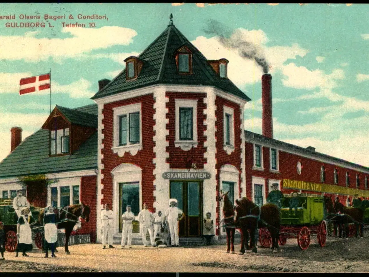 Billede 1 - Harald Olsens Bageri & Conditori - Guldborg L. - Thaaning Steffensens Bogh. u/n - Brugt