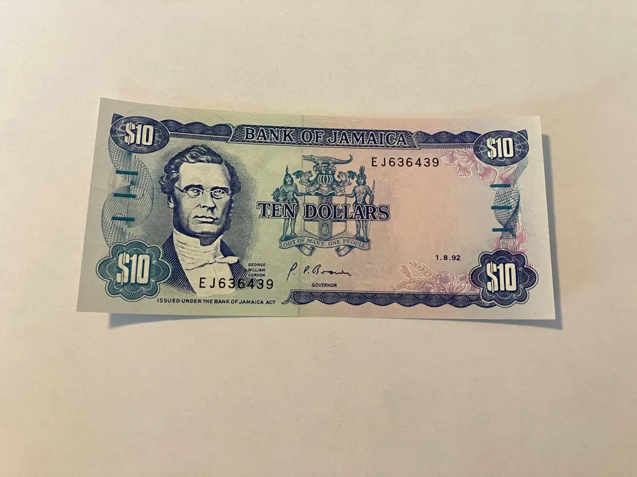 Billede 1 - 10 Dollars Jamaica 1992