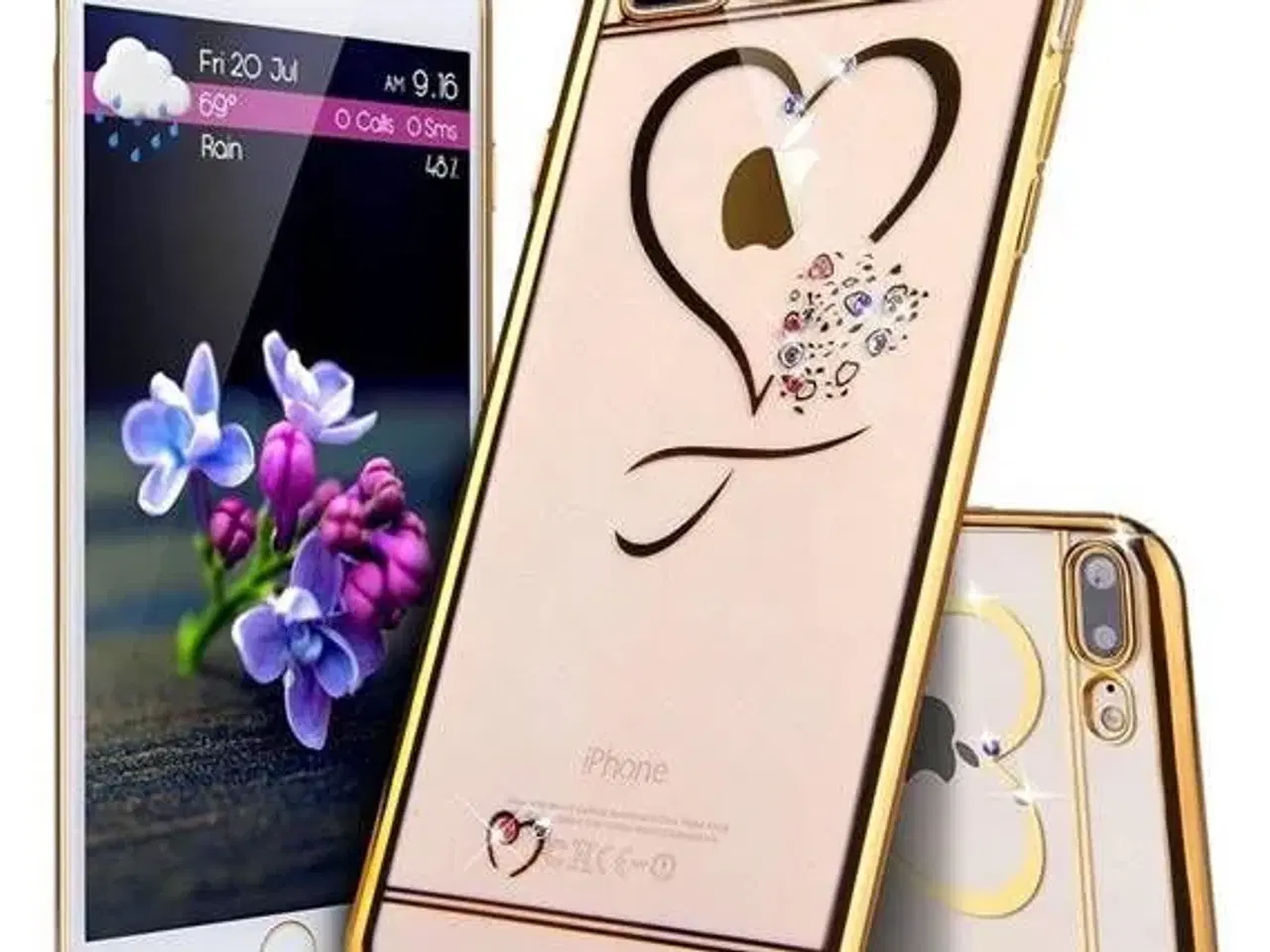 Billede 2 - Guld silikone cover iPhone 6 6s SE 2020 7 8 7+ 8+ 