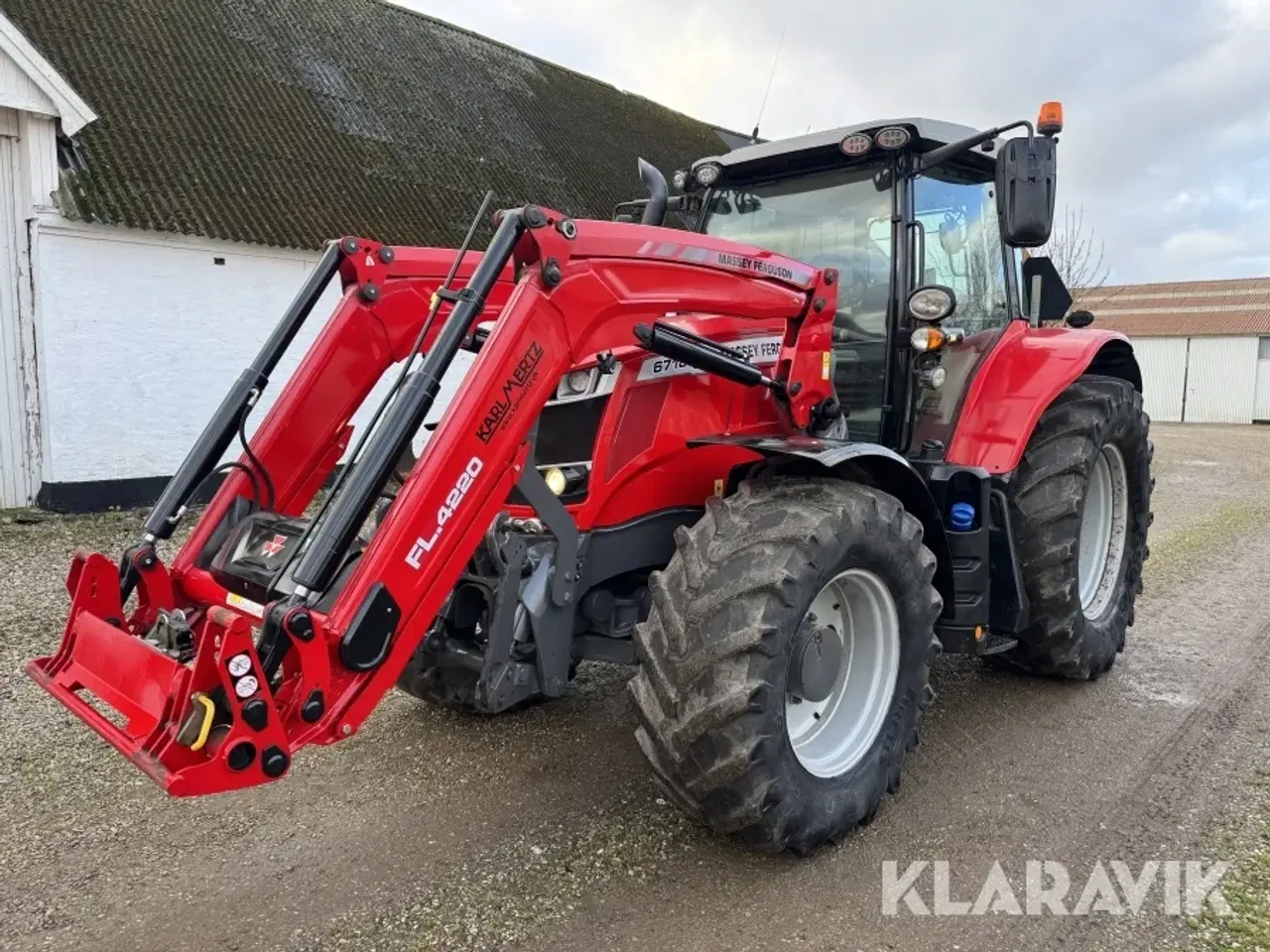 Billede 1 - Traktor Massey Ferguson 6718S Dyna VT med frontlæsser