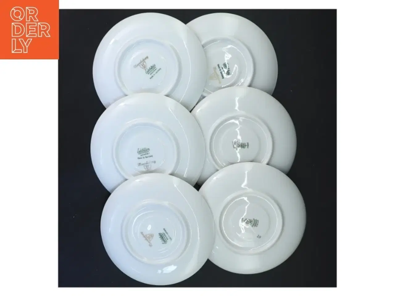 Billede 2 - Porcelænspartsæt med kopper og underkopper (str. Ø 13,5&ø7,5x6,5 cm)