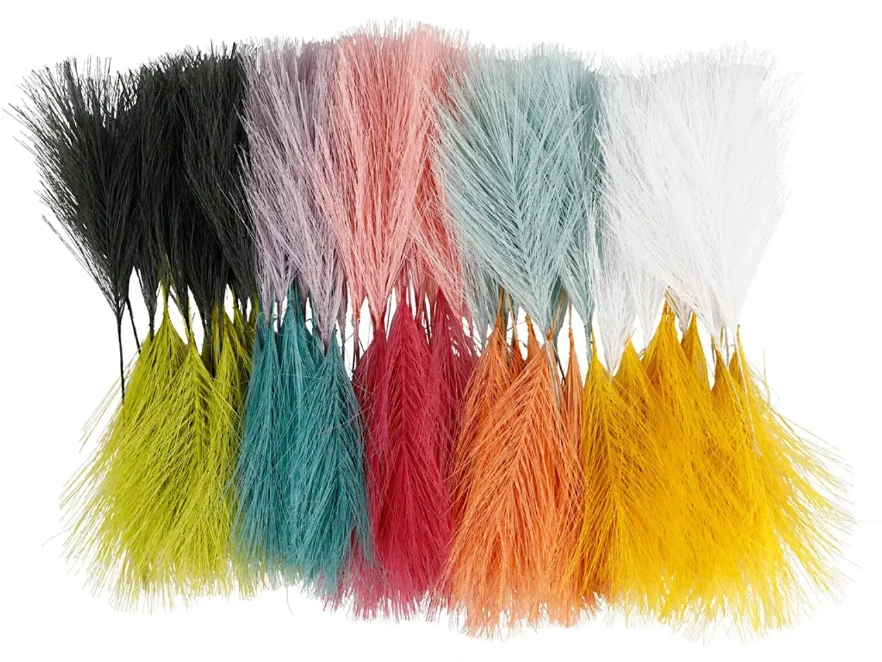 Billede 1 - Kunstige fjer, L: 15 cm, B: 8 cm, 100stk./ 1 pk.