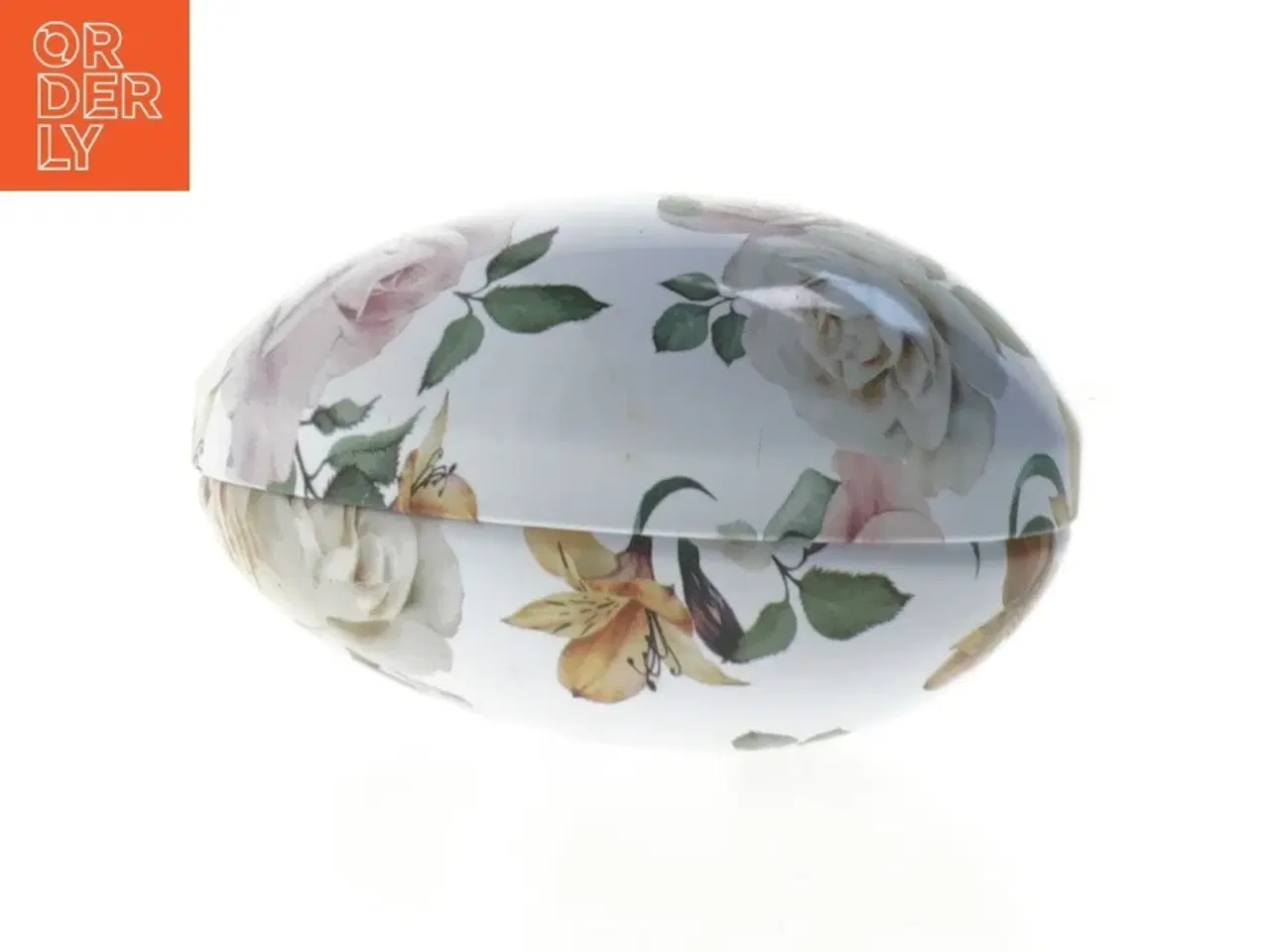 Billede 2 - Dekorativt æggeformet boks (str. 13 cm)