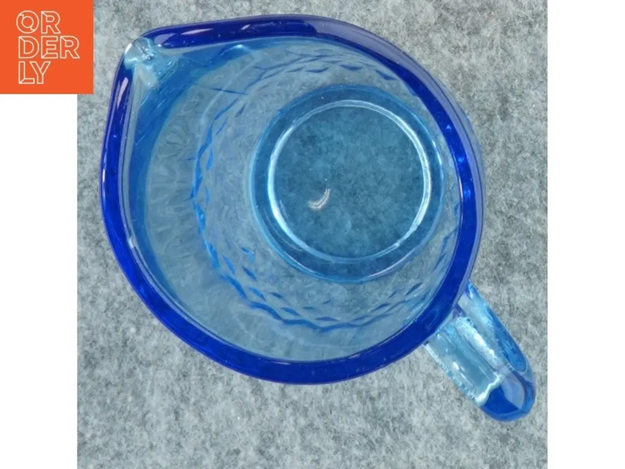 Billede 2 - Blå glaskande (str. 9x8x11,5 cm)