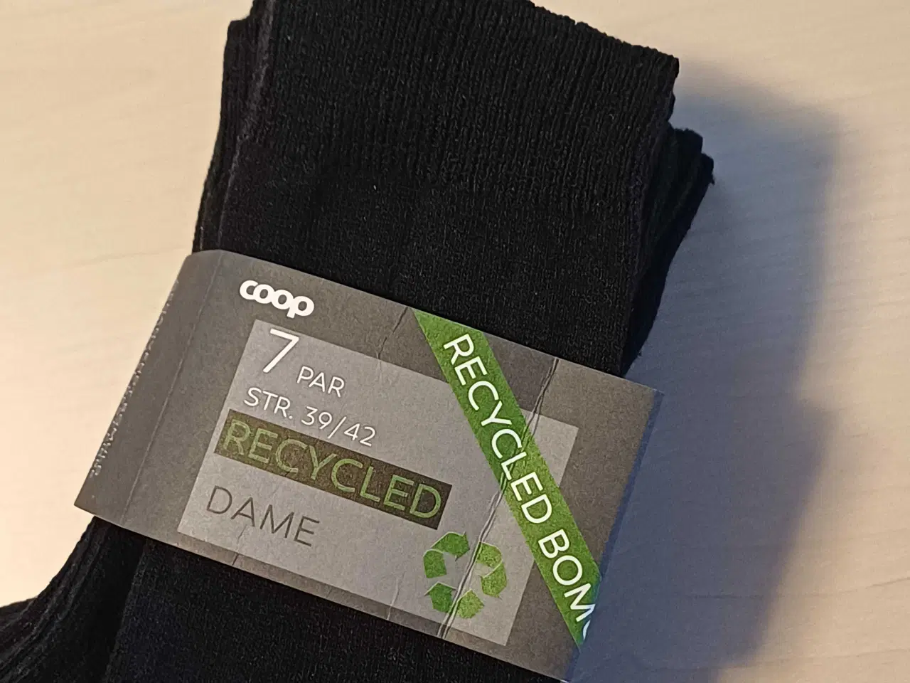 Billede 4 - Recycled Bomuld strømper str.39/42 ×7par 