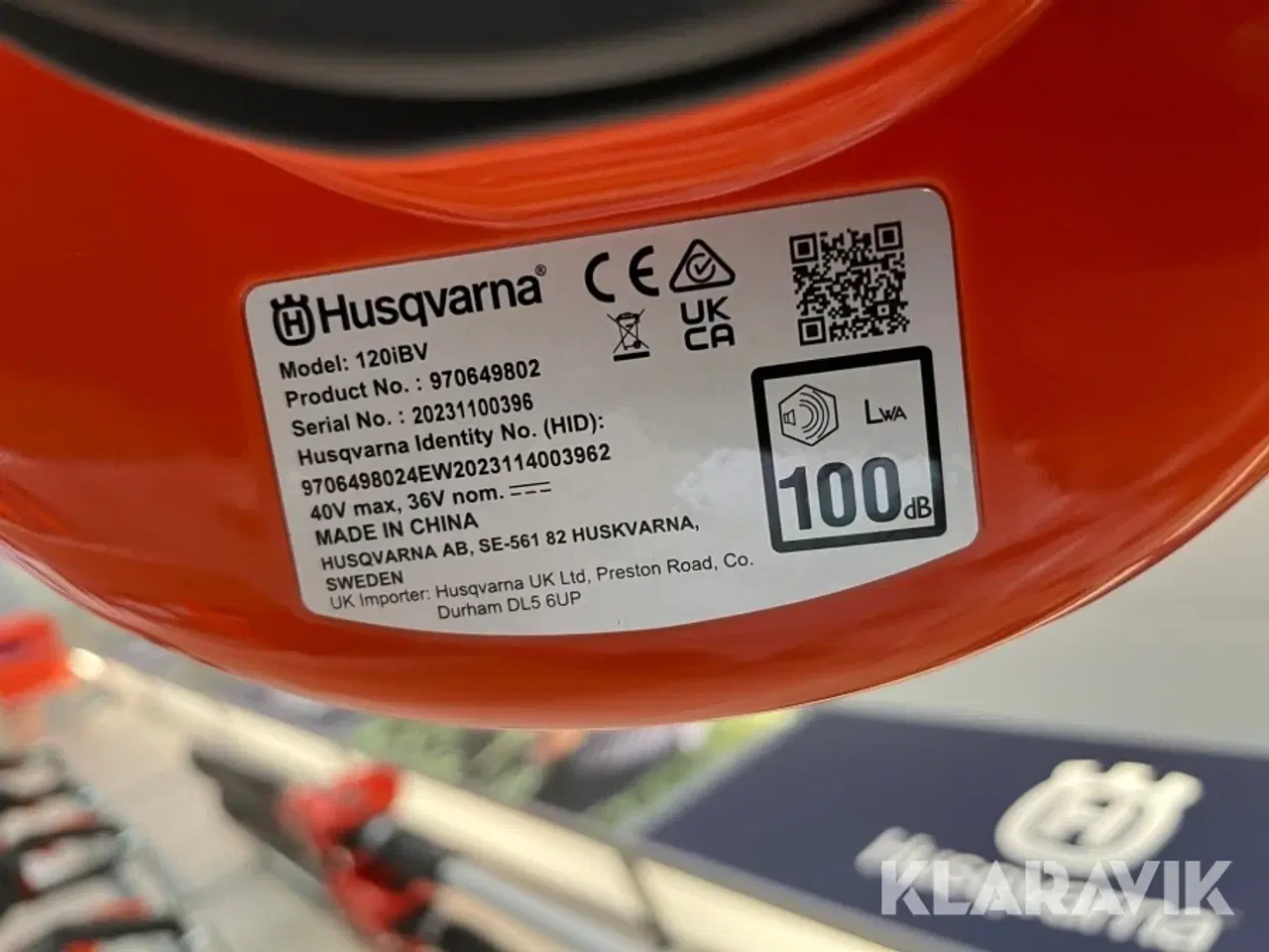 Billede 9 - Blad blæser Husqvarna 120iBV