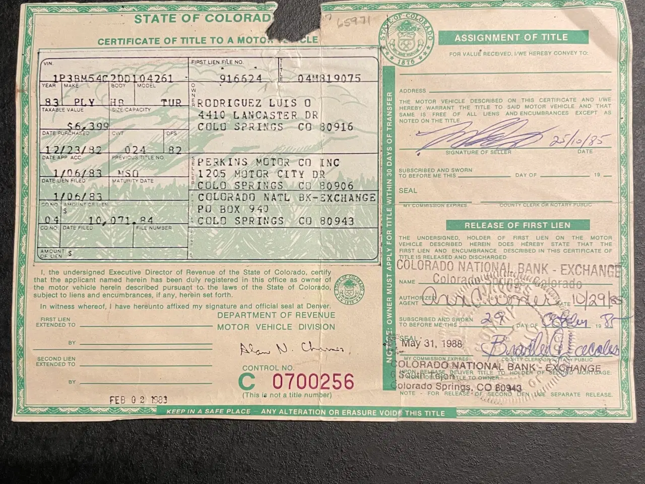 Billede 15 - 1983 Plymouth Turismo 2,2