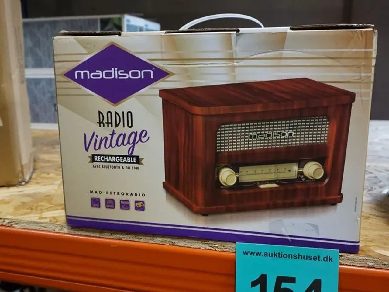 Billede 2 - Madison Vintage Radio m. Bluetooth og FM (Træ)