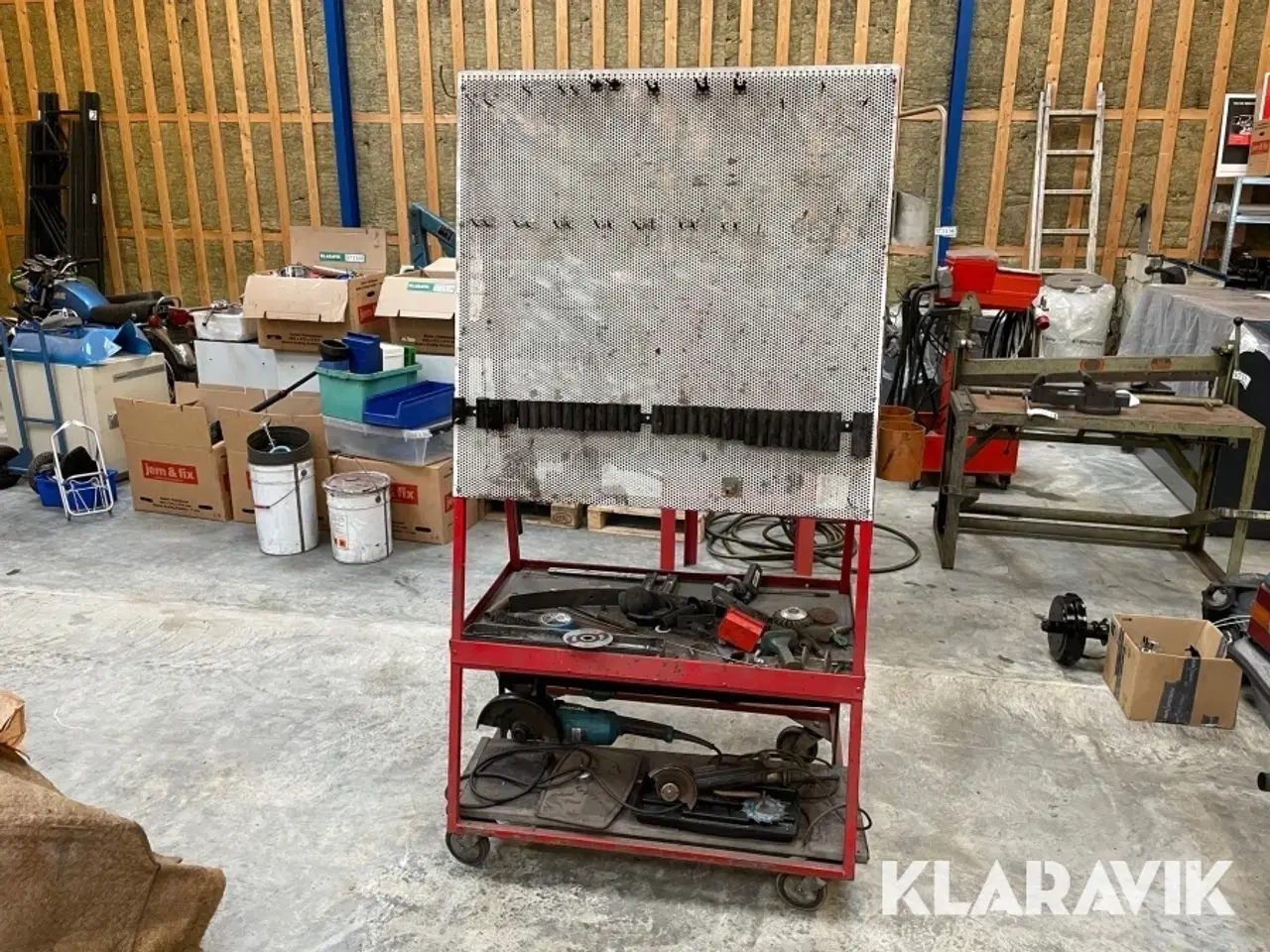 Billede 1 - Værkstedstavle med hjul