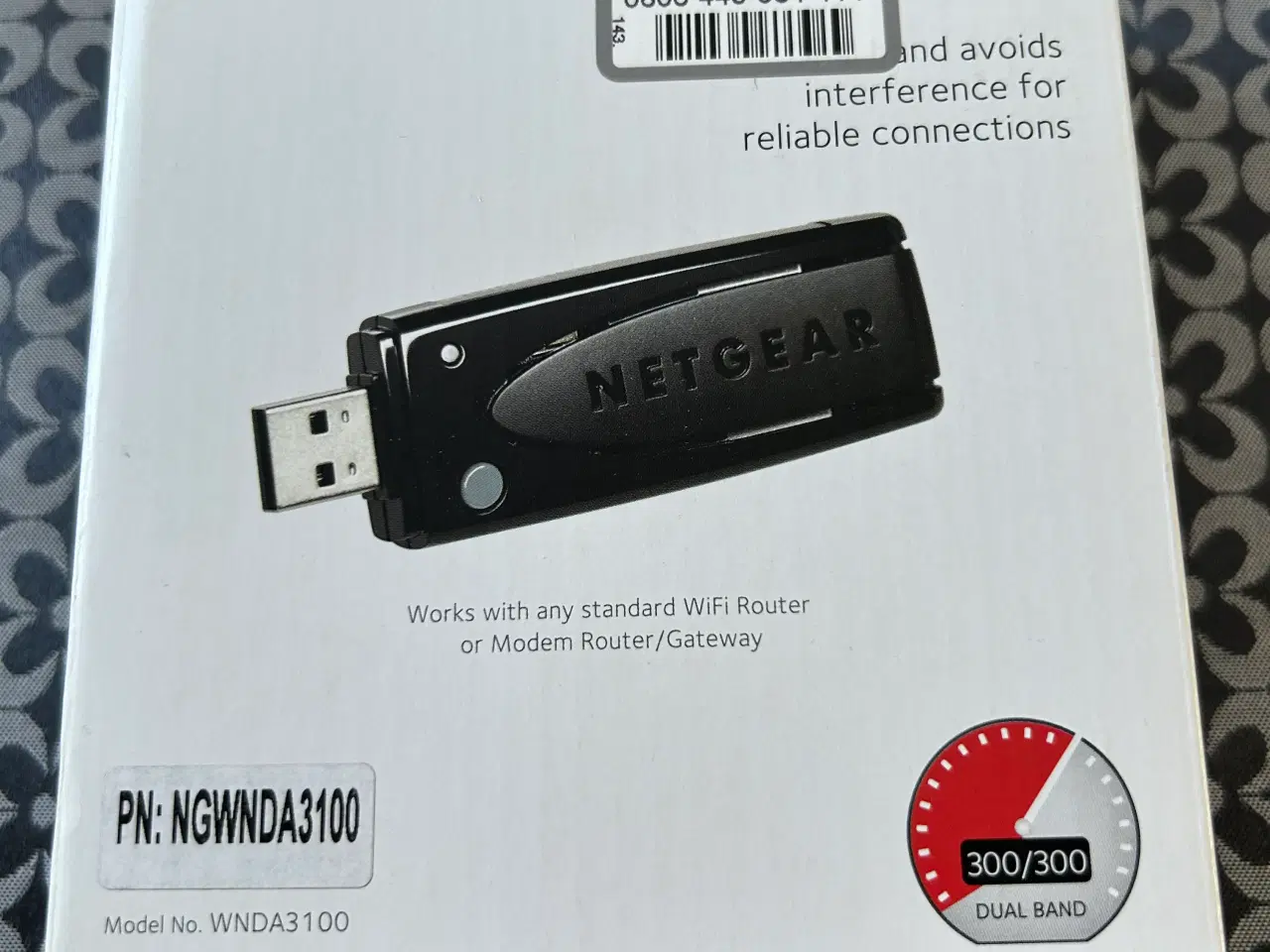 Billede 1 - Netgear N600 WiFi USB-adapter dual band