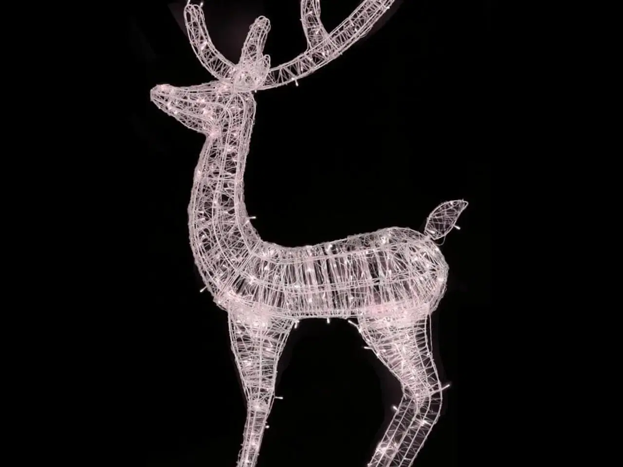 Billede 4 - Julerensdyr XXL 180 cm 250 LED'er akryl varm hvid