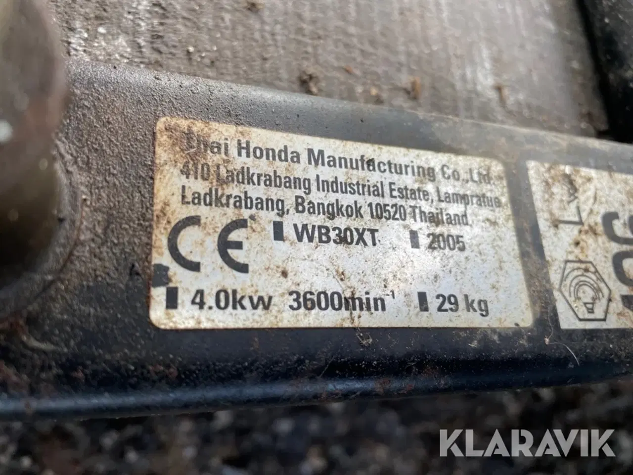 Billede 7 - Vandpumpe HONDA WB30XT