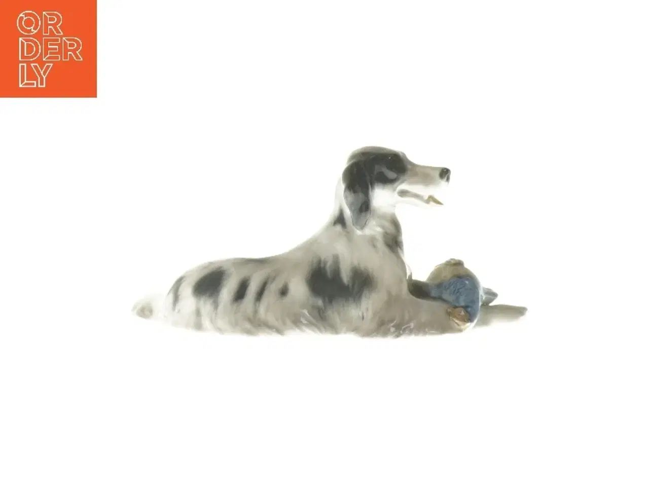 Billede 5 - Porcelænsfigur af jagthund med bytte fra Royal Copenhagen (str. 7x6x16 cm)