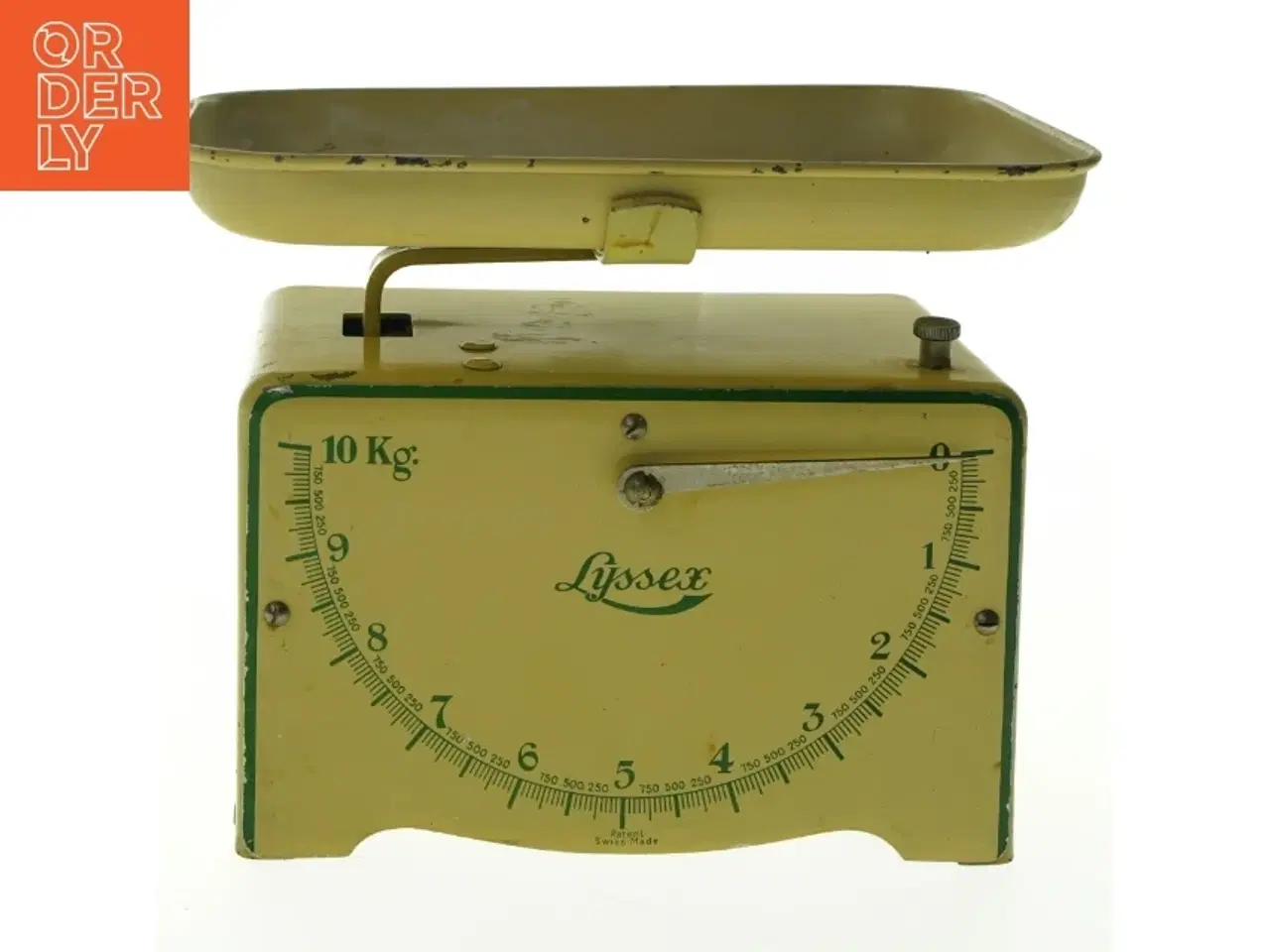 Billede 1 - Vintage emaljeret vægt fra Lyssex (str. 16 x 18 cm)