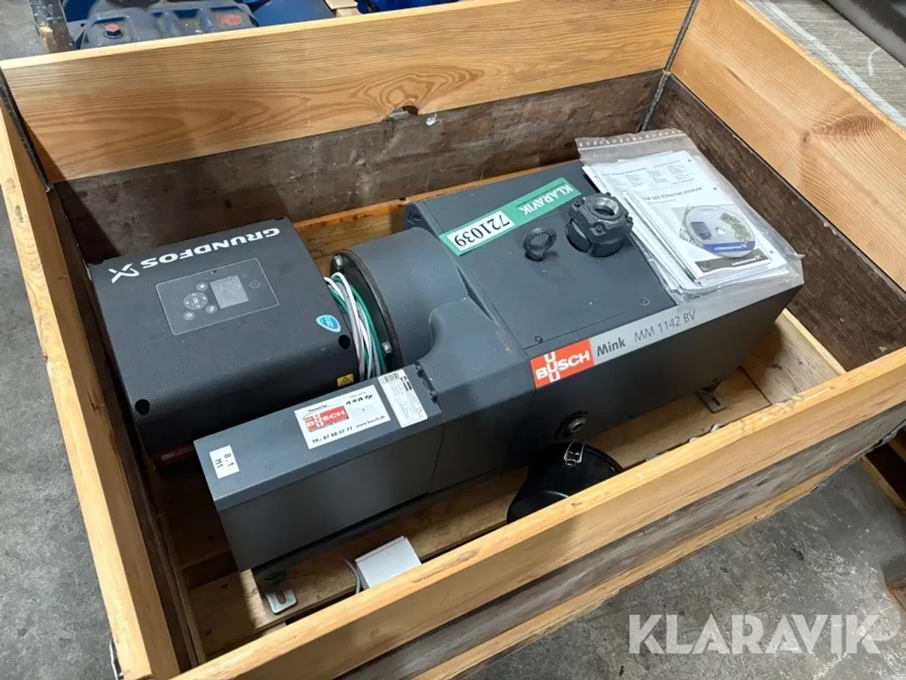 Billede 1 - Vacuum pumpe Grundfoss BUSCH Mink MM 1142 BV