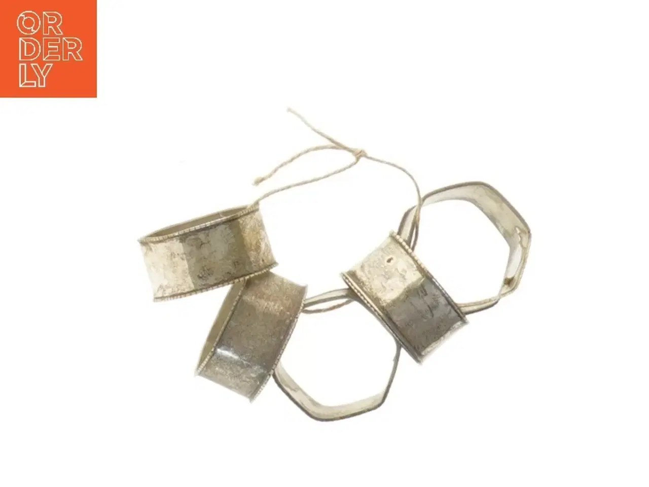 Billede 1 - Sæt af firkantede servietringe (str. 12 cm)