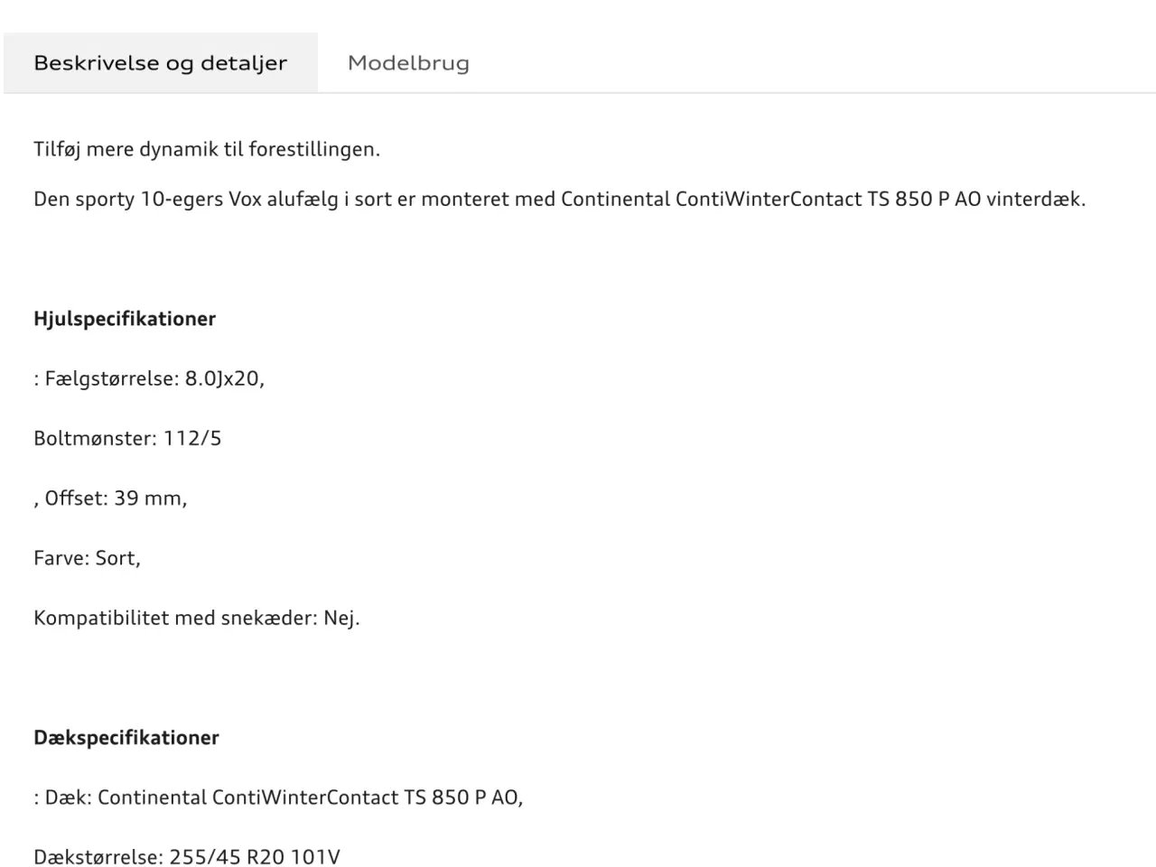 Billede 2 - Audi 10-eget voxdesign sort 8j x 20"