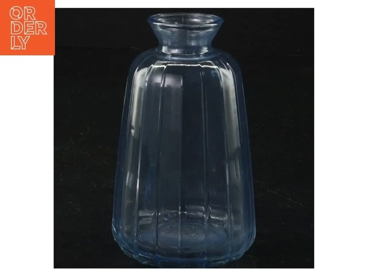 Billede 2 - Blå glasvaser (str. 11 x ø, 7 cm)