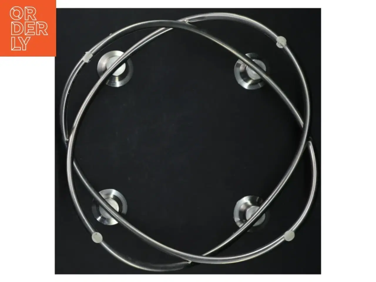 Billede 3 - Rustfrit stål lysestage fra Georg Jensen (str. Ø 25)