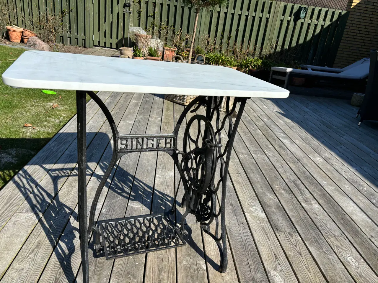 Billede 5 - Singer symaskinebord med marmorplade