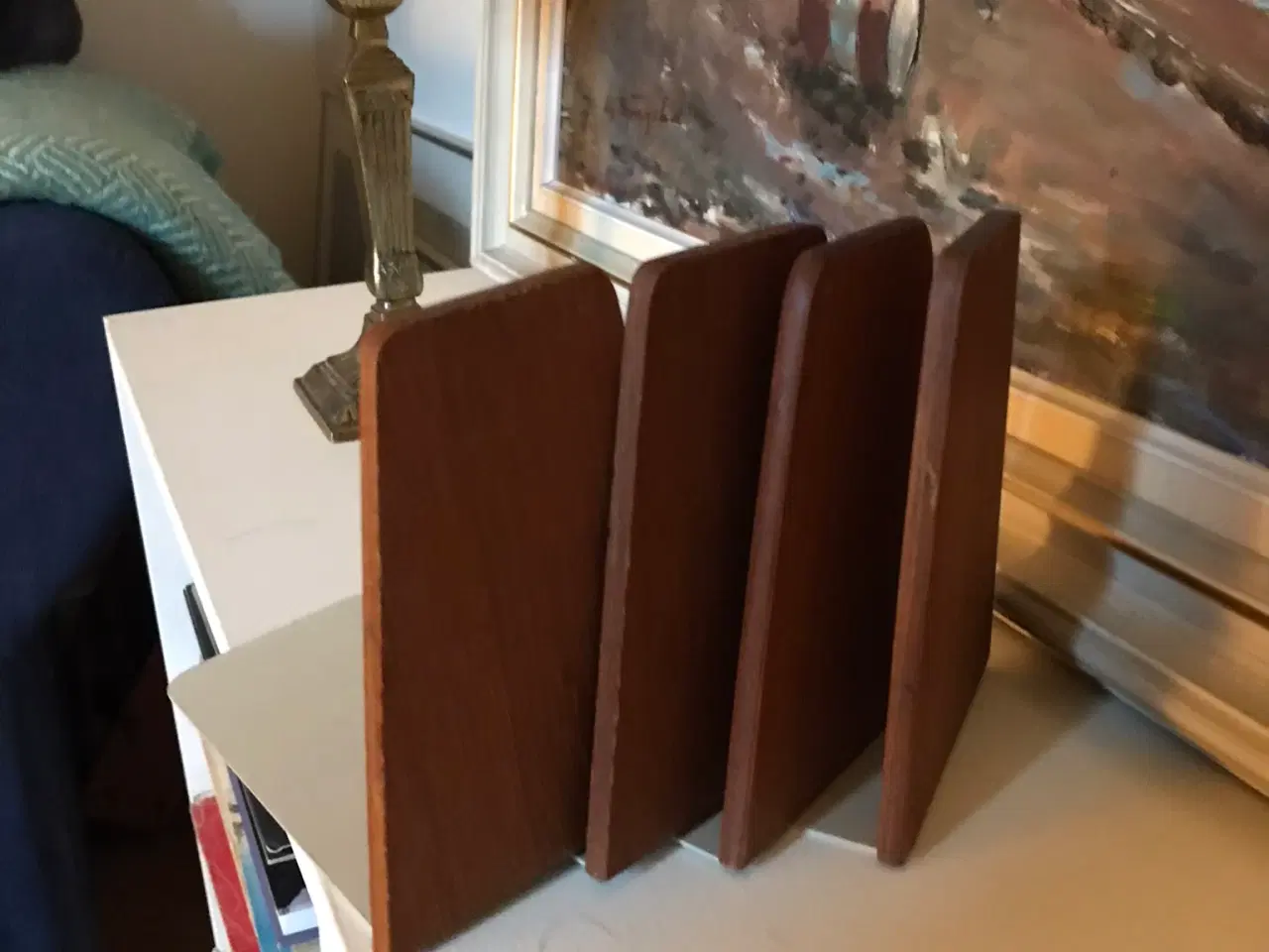 Billede 1 - Bogstøtter i teak