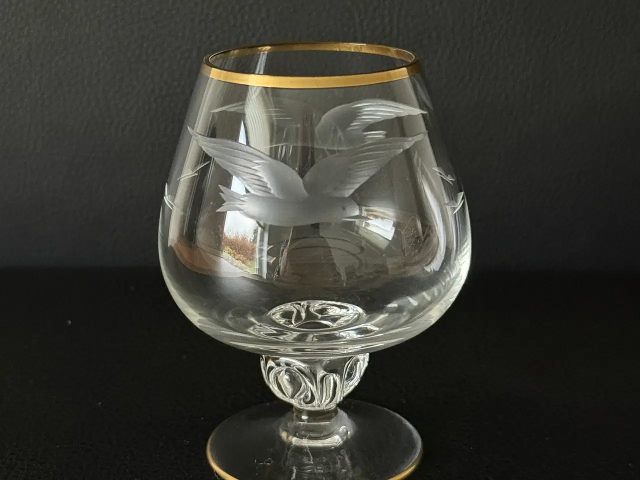 Billede 5 - Lyngby mågeglas med intakt guldkant