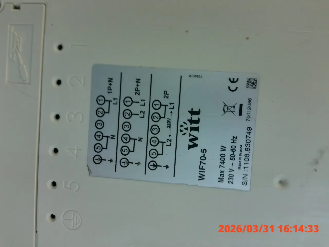 Billede 3 - Induktionsplade Witt 70-5