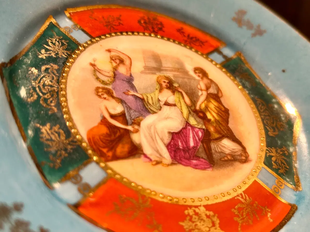 Billede 4 - Royal Vienna håndmalet porcelænstallerken