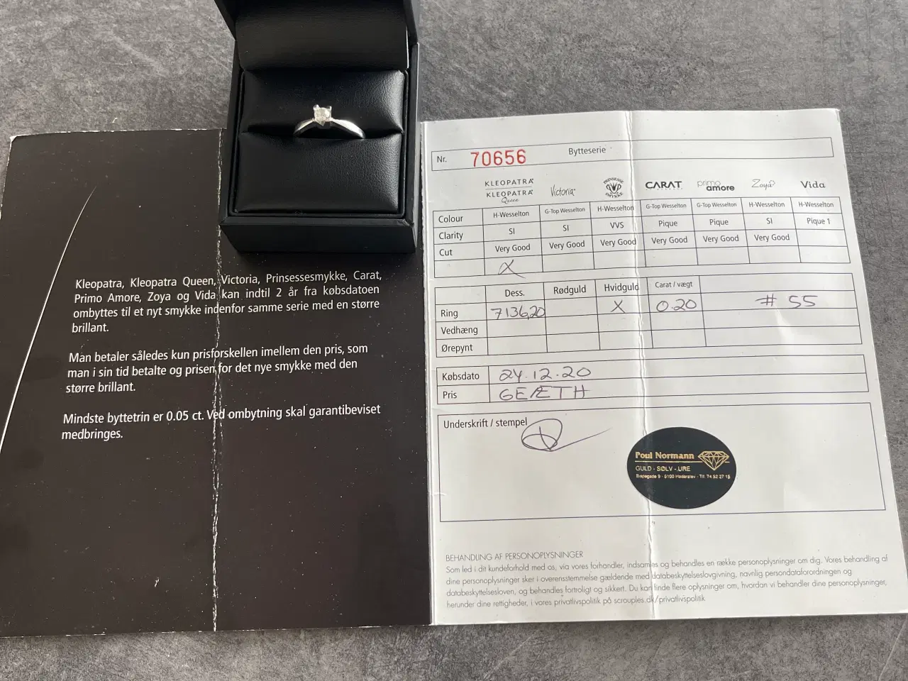Billede 2 - Smuk Kleopatra diamant ring i hvidguld