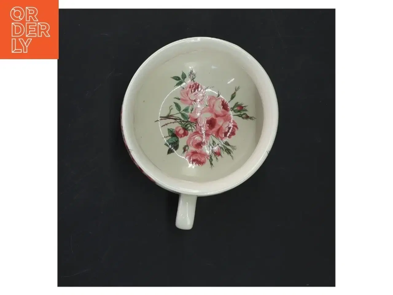 Billede 2 - Porcelænskop med rosemotiv fra Portmeirion Pottery (str. Ø 11 cm)