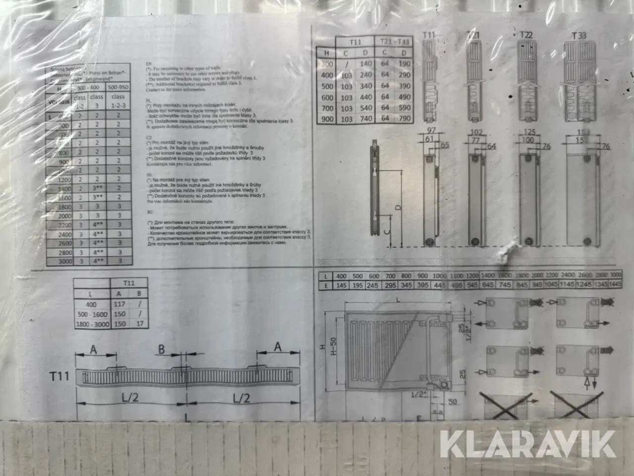 Billede 3 - Radiatorer 4 styks - forskellige størrelser