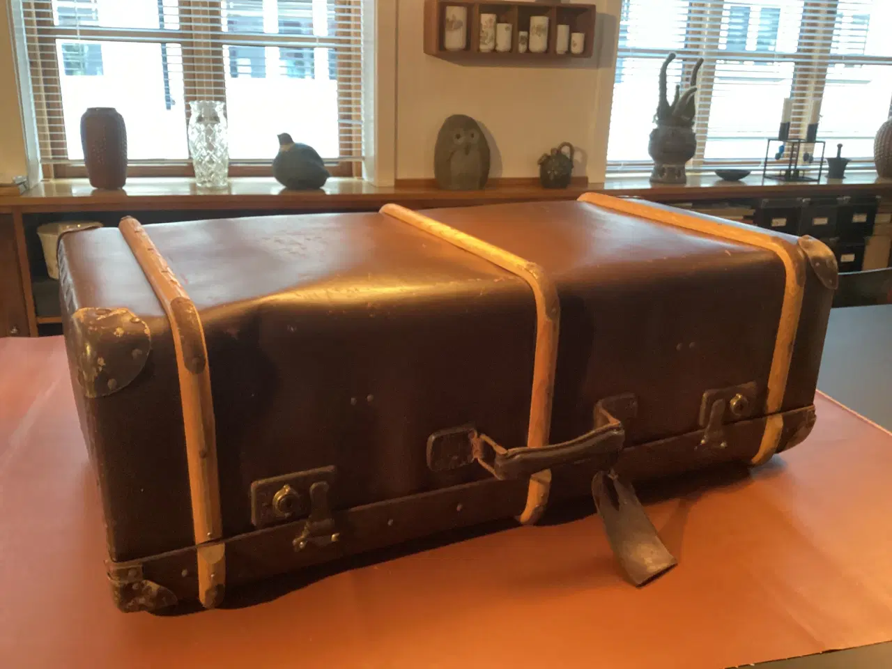 Billede 2 - Vintage kuffert , vulkanfiber, Dansk arbejde